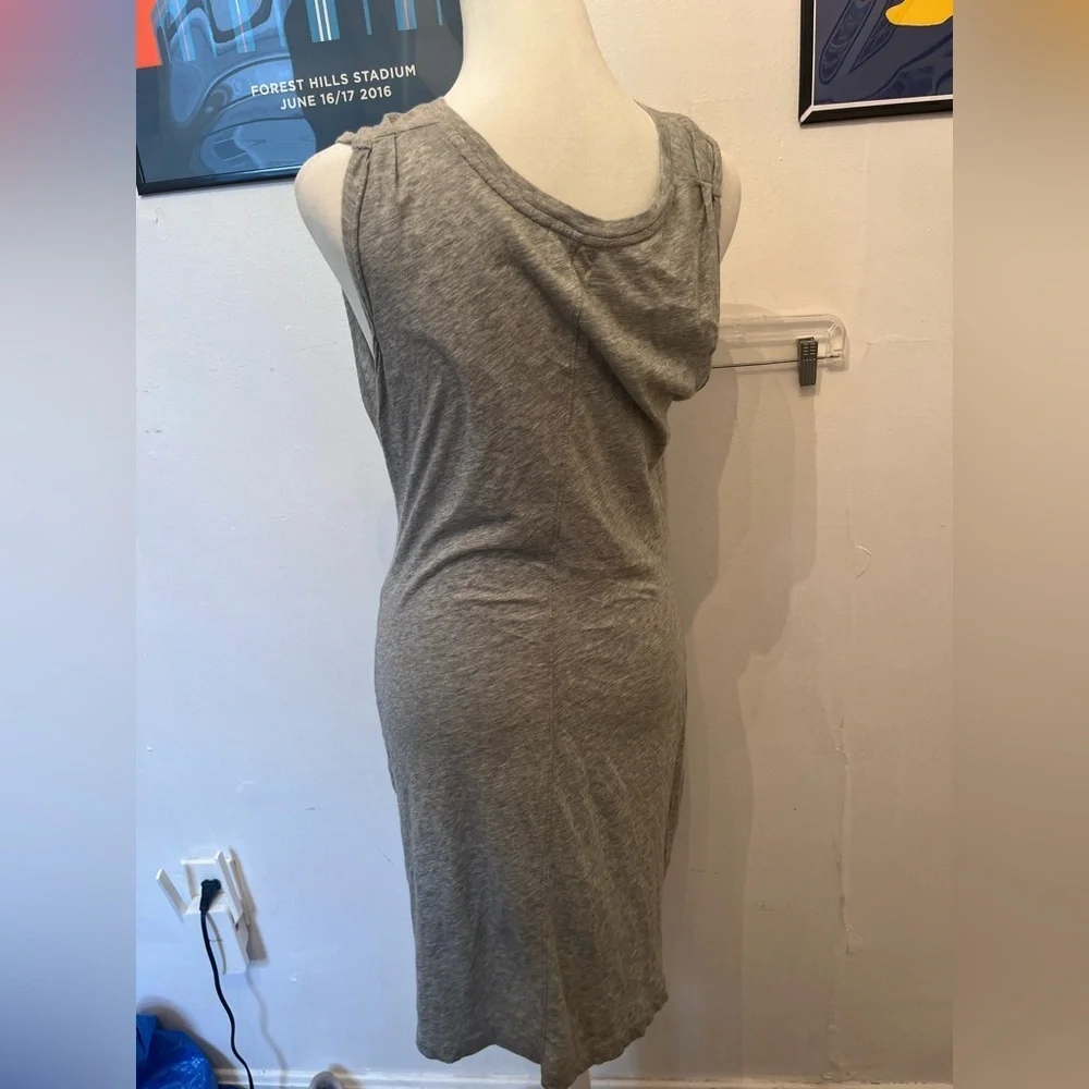 Nation LTD Frida Twisted Sleeveless Muscle Heather Gray Dress Small